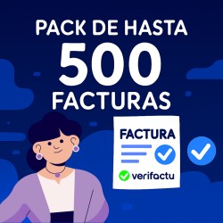 Pack hasta 500 facturas Verifactu